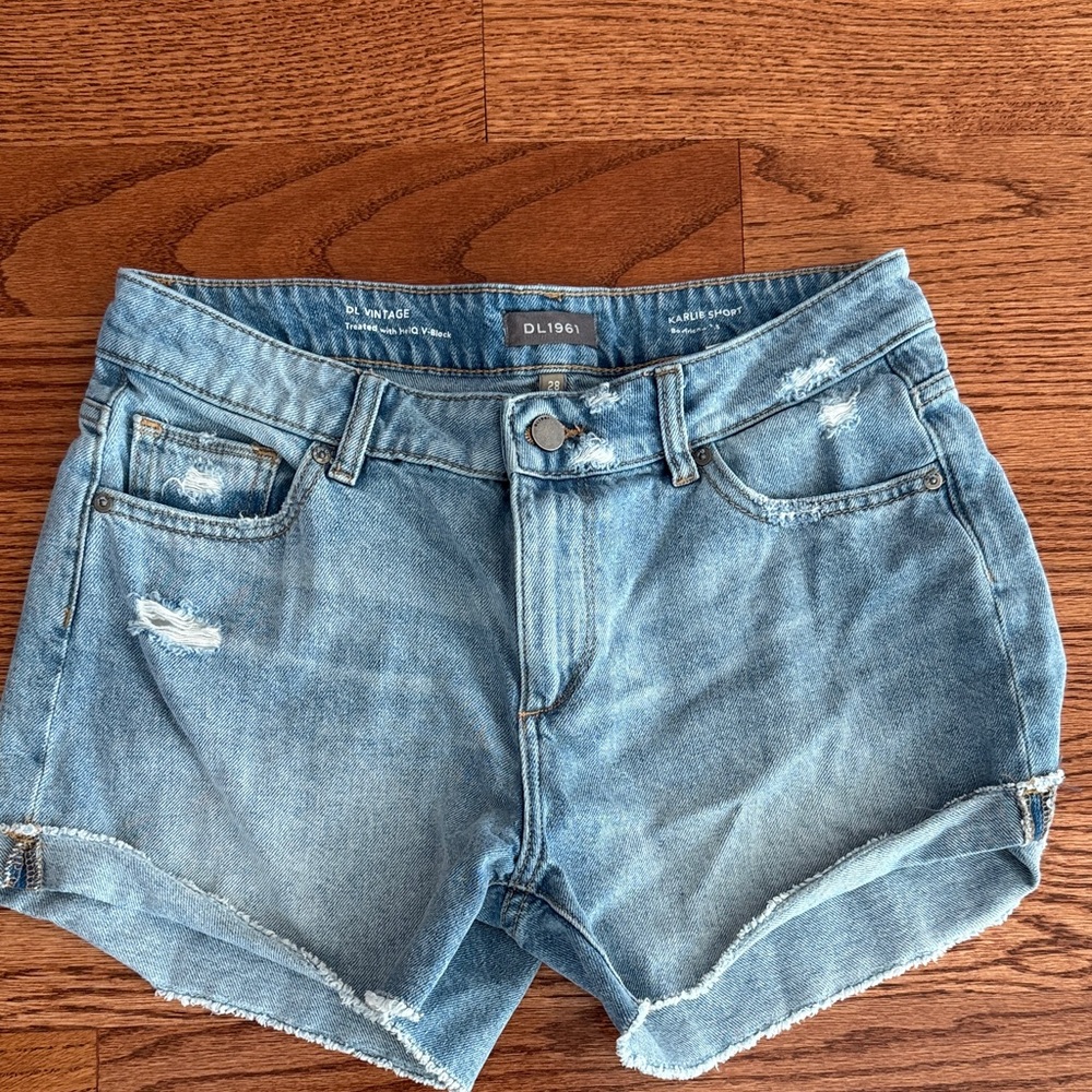 DL1961 denim boyfriend style shorts